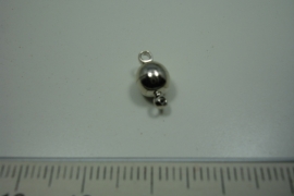 [5254 ] Magneet slotje 6 mm. Chroomkleur, per stuk