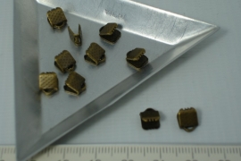 [5363 ] Lintklem 6 mm. Brons, 10 stuks
