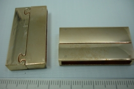 *[ 0788 ] Magneet slot 37 x 19 mm. Rosé Koper, per stuk