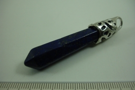 [ 0997 ] Pendel +/- 6 cm. natuursteen Lapis Lazuli, per stuk