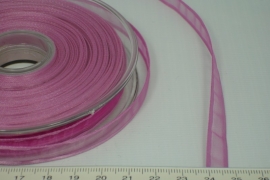 [8076 ] Organza lint  Roze  per Meter