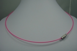 [0719 ] Spang 47 cm. Roze, met Draai slot, per stuk