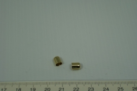 [0431 ] Kap verguld  5 x 6 mm.  per stuk