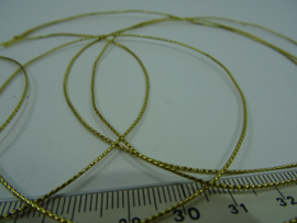 [ 7135-G ] Waskoord 0.9 mm. Goud draad soepel, 5 meter