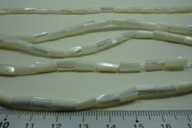 [ 10013 ] Troca Tube  +/- 6 x 3  mm. White, per streng