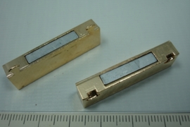 *[ 0788 ] Magneet slot 37 x 19 mm. Rosé Koper, per stuk