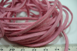 [ 6026 ] Suede veter 3 mm. Rose, 5 meter