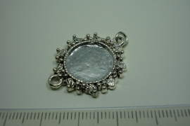 [ 0880 ] Cabochon/Connector, Rond 29 x 24 mm. per stuk