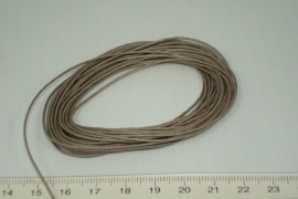 [8050 ] Waskoord 1.1 mm. Taupe  5 meter