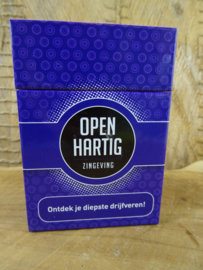 OPEN HARTIG: ZINGEVING