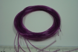 [ 5946 ] Nylon 0.5 mm. Paars,  5 x 110 cm.