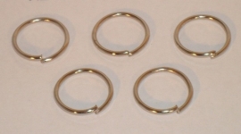 (5132) Open ring 4 mm chroom, 150 stuks.