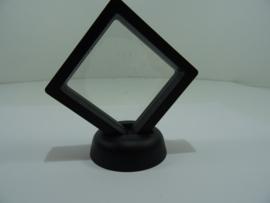 [ H ] Standaard schuin Zwart 5½ cm. voor Show doosje