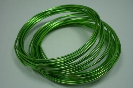 5726 ] Aluminiumdraad 1 mm. Licht Groen, 5 meter