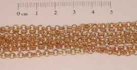 (0211) Jasseron 3,2 mm goud-rose. 1 mtr.