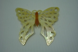 [ 6017 ] Open Vlinder Mother of Pearl 57 cm.