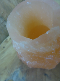 Waxine licht houder SELENIET Oranje, 9 cm.
