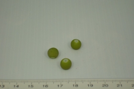 [0360 ] Glas kraal met rubber 8 mm. Groen
