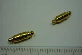 [ 0828 ] Magneet slot Tube 16 x 5 mm. Goudkleur, per stuk