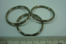 [ 6394 ] Splitring 25 mm. Crome, 7 stuks