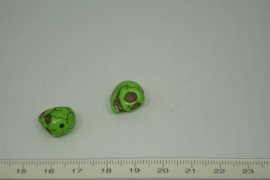 [ 0401 ] Doodshoofd 13 mm. Groen, per stuk