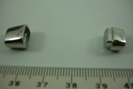 [ 8494 ] Magneet slot 6 x 3 mm. inw. Zilverkleur, per stuk