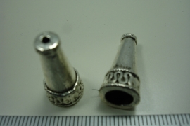 [ 0943 ] Metaal Kapje 22 mm. Zilverkleur, per stuk