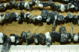 +[ 8789 ] Natuursteen Split S, Dalmatiër Obsidiaan, per streng