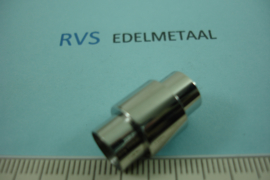 [ 8517 ] RVS, Magneetslot  8 mm. inw.  per stuk