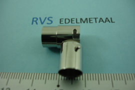 [ 8440 ] RVS,  Magneet slot rond  8 mm. inw. met Bajonet,  per stuk