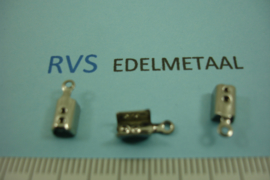 [ 8384 ] RVS,  Veter klemmetje 2.5 mm. inw.  per 15 stuks