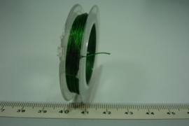 [ 8045-A ] Acculon draad 0.38 mm. Groen, rolletje 10 meter