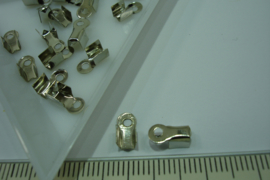 [5387 ] Veterklem 5 x 3 mm. Chroomkleur, 16 stuks