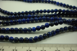 [ 8657 ] Lapiz Lazuli  4 mm.  per streng 39 cm.