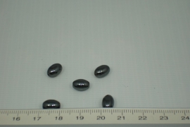 [1019 ] Hematiet ovaaltje 8.8 mm x 6 mm