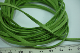 [ 6992 ] Suede Veter 3 mm. Groen, 5 meter