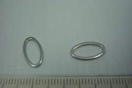 [0755 ] Ovale ring gesloten 13 x 7 mm. per stuk