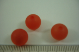 (0072) Polaris mat 10 mm. Donker Oranje, per stuk