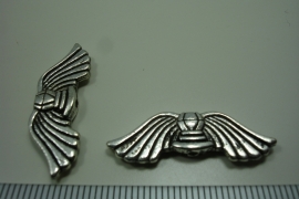[ 0945 ] Vleugel 30 mm.  Metaal Zilverkleur, per stuk