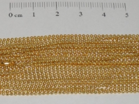 (0162) Balletjes ketting goudkleur 1,2 mm met slotje.