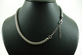 [ 6939 ] Alluminium Ketting 40 cm. met metaal slotje