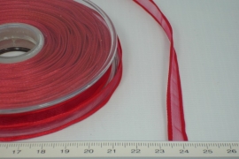 [8087 ] Organza lint  Rood  per Meter