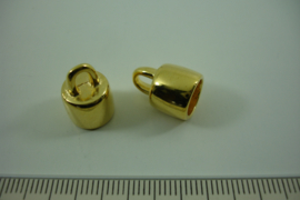 [ 1086 ] Koord kap 10 mm. Verguld, per stuk