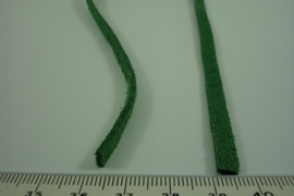 [ 6367 ] Plat Suede Veter 5 mm. Groen, per meter