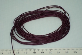 [8072 ] Waskoord 1.1 mm.  Bordeaux  5 meter