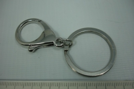 [5357 ] Karabijn 35 mm. met ring 32 mm. , per stuk