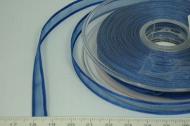 [8075 ] Organza lint  Donker Blauw per Meter