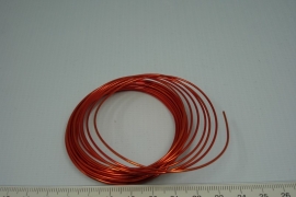 [5448 ] Aluminiumdraad 1 mm. Oranje, 5 meter