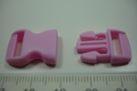 [ 0864 ] Klik slot 28.5 x 14.5 mm. Roze, per stuk