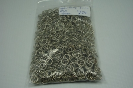 +[5509 ] Open ring 7 mm. Chroom, 100 gram